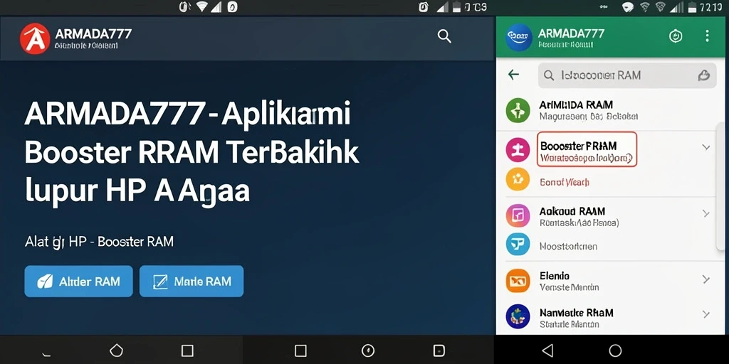 Tampilan antarmuka ARMADA777 yang sederhana dan mudah digunakan.