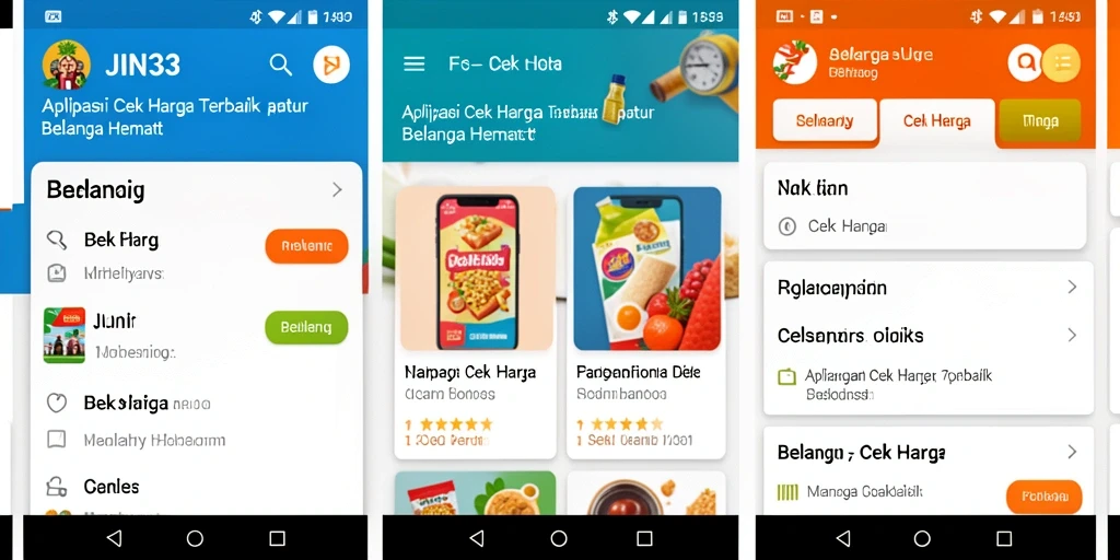Antarmuka JIN33 yang intuitif untuk Cek Harga produk.