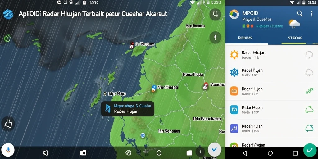 Tampilan antarmuka MPOID untuk radar hujan yang informatif.