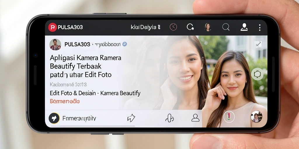 Tampilan antarmuka PULSA303 yang sederhana dan fungsional untuk editing foto.